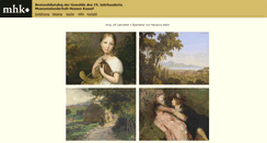 Desktop Screenshot of malerei19jh.museum-kassel.de