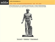 Tablet Screenshot of antikeskulptur.museum-kassel.de