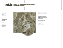 Tablet Screenshot of handzeichnungen.museum-kassel.de